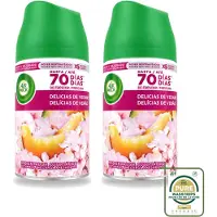 Air Wick 2 x - Luchtverfrisser Navulling - Zalige Zomer - Automatische Spray - 250 ml - Wasstrips - Zalige Zomer - Geurverspreider - Automatische Geur - Geurverwijdering - Geurintensiteit