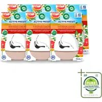 Air Wick 6 x Decosphere - Luchtverfrisser - Grapefruit & Oranjebloessem - 75g - Grootverpakking - Vaatwasstrips - Luchtverfrisser - Frisse Geur - Grapefruit - Oranjebloessem - Geur Neutraliseren