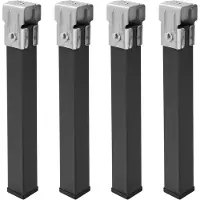 Dripio Bouten voor meubels, set van 4 stuks, 30x30 mm, hoogte 25 cm, metaal