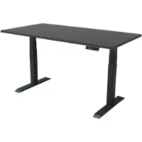 Sedero Elektrisch verstelbaar bureau - 140x80 cm - Dual motor - Zwart / Antraciet