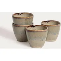 Homla | Set mokken | KASLO | randloos, beige met blauwe streep | 0.1 l | 779985