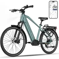 Hitway Elektrische Fiets BK S2 - E-Bike met 250W Middenmotor - 27.5*2.2 Inch City Commuter EBike met Afneembare 48V 15Ah Lithium Batterij - Maximale Actieradius 175 KM