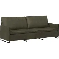 vidaXL 3-zits sofa Leger Groen 220 x 81 x 82 cm Kunstsuède stof
