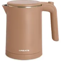 Create - 600ml Elektrische waterkoker met temperatuurregeling - 800W - Mokka - KETTLE STUDIO PRO