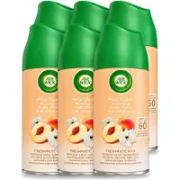 Air Wick 6 x - Luchtverfrisser Navulling - Witte Perzik - Automatische Spray - 250 ml - Voordeelverpakking - 6 stuks