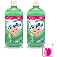 Soupline 2 x - Wasverzachter - Aloë Vera Concentraat - 77 Wasbeurten - Bulkverpakking - Wasverzachter aloë vera - Douchemop - Wasverzachter voor kleding