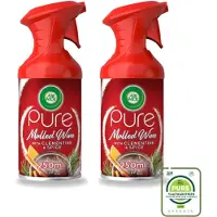 Air Wick 2 x – Luchtverfrisser Spray – Pure Mulled Wine – 250 ml - Grootverpakking - Vaatwasstrips - Luchtverfrisser - Warme Geur - Gezellige Sfeer - Wintergeur - Glühwein