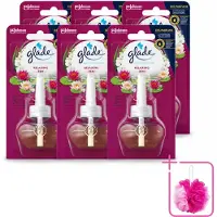 Glade 6 x - Navulling Elektrische Olie - Relaxing Zen - Zonder Houder - Bulkverpakking - Ontspanning - Douchemop - Geur