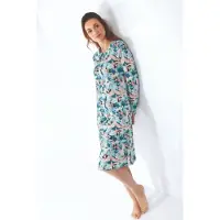 Hajo Premium dames nachthemd turquoise | Maat 44/46