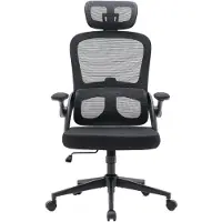 Sihoo M102C Ergonomische Bureaustoel - Verstelbare Hoogte/Lendensteun - Inklapbare Armleuningen - Breed Zitkussen - GS/BIFMA Gecertificeerd - Kantoor/Thuis/Gaming - Zwart