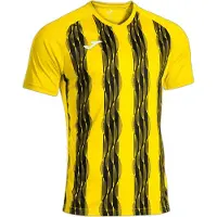 Joma Inter V T-shirt met korte mouwen, geel, maat XL, voor heren, kleur geel, maat XL