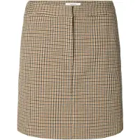 SELECTED WOMEN Dames Rokken Slwelara Mw Mini Skirt - Bruin - Maat 42