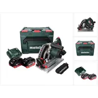 Metabo KT 18 LTX 66 BL accu invalcirkelzaag 18 V 165 mm + 2x accu 8.0 Ah + lader + metaBOX
