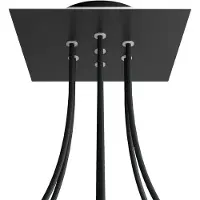 Creative Cables Krovnq207f103 Rose-one Square Matte Black Doucheset