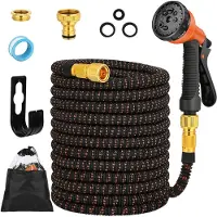 Merkloos Tuinslang 30 m, spuitpistool 8 functies, zinklegering accessoires, voor tuin en groenteplanten