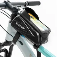 Merkloos Fietstas 1,6 L, waterdicht TPU, voor onderweg, met zelfklevende patches