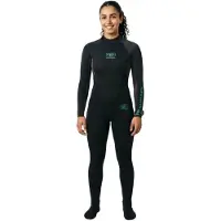 Ocean & Earth Surf School 3 Mm Dames Neopreen Wetsuit Met Lange Mouwen En Rugrits