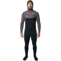 Ocean & Earth One Free Flex 5/4 Mm Wetsuit Met Lange Mouwen Capuchon En Rits Op De Borst