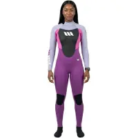 West Nitro 3/2 Mm Gbs Dames Wetsuit Van Neopreen Met Lange Mouwen En Rits Op De Borst