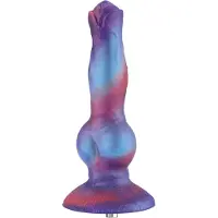 Hismith Premium Fantasy Dog Dildo Alpha van Premium Siliconen met KlicLok Connector en Zuignap