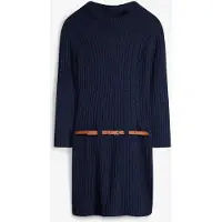 Bonprix Gebreide jurk met ceintuur (2-dlg. set) maat 164/170