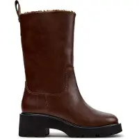 Camper Dames Milah hoge laarzen van leer bruin (40), 3 tot 5 cm, Geen, Casual K400843-002