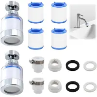 Merkloos Waterfilter set van 2, tapfilter, PP katoen, universeel voor keuken