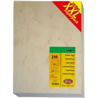 Sigel Gekleurd papier XXL A4 90 g/m² Gemarmerd Beige 250 Vellen
