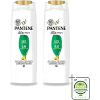 Pantene 2 x - Shampoo - Glad & Zijdezacht - Voedt en Versterkt - Voor Pluizig Haar - 225 ml - Grootverpakking - Vaatwasstrips - - Shampoo - Pluizig Haar - Zijdezacht Haar - Voeding Haar