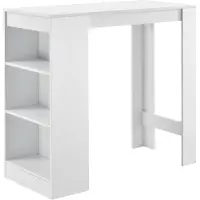 En.casa Bartafel met 3 planken 110x50x103 cm wit