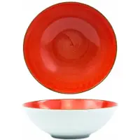 Lubiana Boss Karmin Diepe Kom/Slakom 18cm Porselein