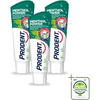Prodent 3 x – Tandpasta – Menthol Power – 75 ml - Grootverpakking - Vaatwasstrips - Tandpasta Menthol - Frisse Mond - Mondverzorging - Gaatjesbescherming - Fluoride