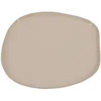 Homebound metalen dienblad, kleur: zandbeige, glanzend