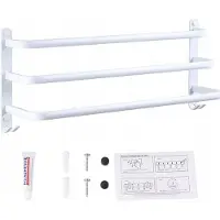 Arhatreya Wandrek voor Handdoeken 40cm Mat Wit - 3 Lagen
