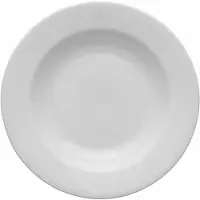 Lubiana Kaszub Diep Bord 24 cm Wit - Duurzaam Porselein