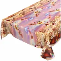 ANRO Tafelkleed Kerstdorp Meerkleurig 180x140cm Rechte rand Afwasbaar Waterafstotend Binnen & Buiten