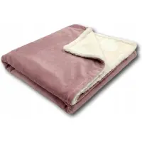 Mu Dubbelzijdig Babydekentje Minky & Lammy 75x100 cm - Oudroze