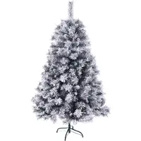 SVITA kunstkerstboom sneeuw 150cm - met dennenappels en bessen 371 takpunten inclusief metalen standaard Kerstboom kunstboom (Luvi naalden | 150cm)
