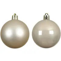 Mica Decorations Kerstversiering set - 39-delig - pastel kleuren - JOY - kunststof - kerstballen