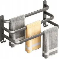 Arhatreya Mat Grijze Wandrek voor Handdoeken, 40cm, 3 Lagen