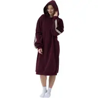 Textino JERSEY - hoodie 70x110 cm - unisex - one size - Maroon Banner - rood