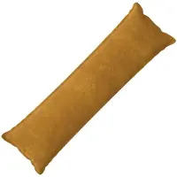 vidaXL Kussen met kussen HOUTEN Geel 40 x 145 cm Microfiber Fleece