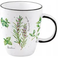 Easy life Elegante Porseleinen Mok Kruiden Boho Retro 350 ml