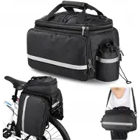 Interlook Waterdichte Fietstas Achtertas 27L - Uitklapbaar, Reflecterend, Schouderband