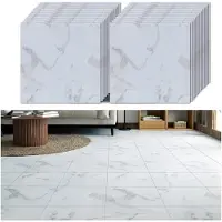 Famanu – Zelfklevende Vinyl Vloertegels Marmer Wit 30cm x 30cm