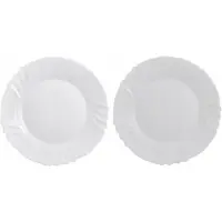 Bormioli Rocco Ebro Bordenset: 25 cm diner en 20 cm dessert, Gehard glas