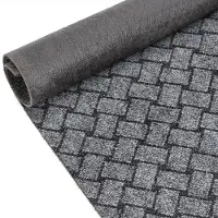 ANRO Loper Melbourne Grijs 140x100cm – Schoonloopmat Gangloper Vuilvangmat Antislip Op Maat Binnen