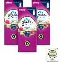 Glade 3 x – Touch & Fresh Navulling – Relaxing Zen – 10 ml - Wasstrips - Luchtverfrisser - Geurboost - Frisse Geur - Ontspannende Geur - Sandelhout