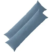 vidaXL Kussensloop 2 st HEERLEN Blauw 40 x 145 cm corduroy