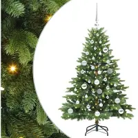 vidaXL Kunstkerstboom met 150 LED met standaard Groen 120 cm PE en PVC